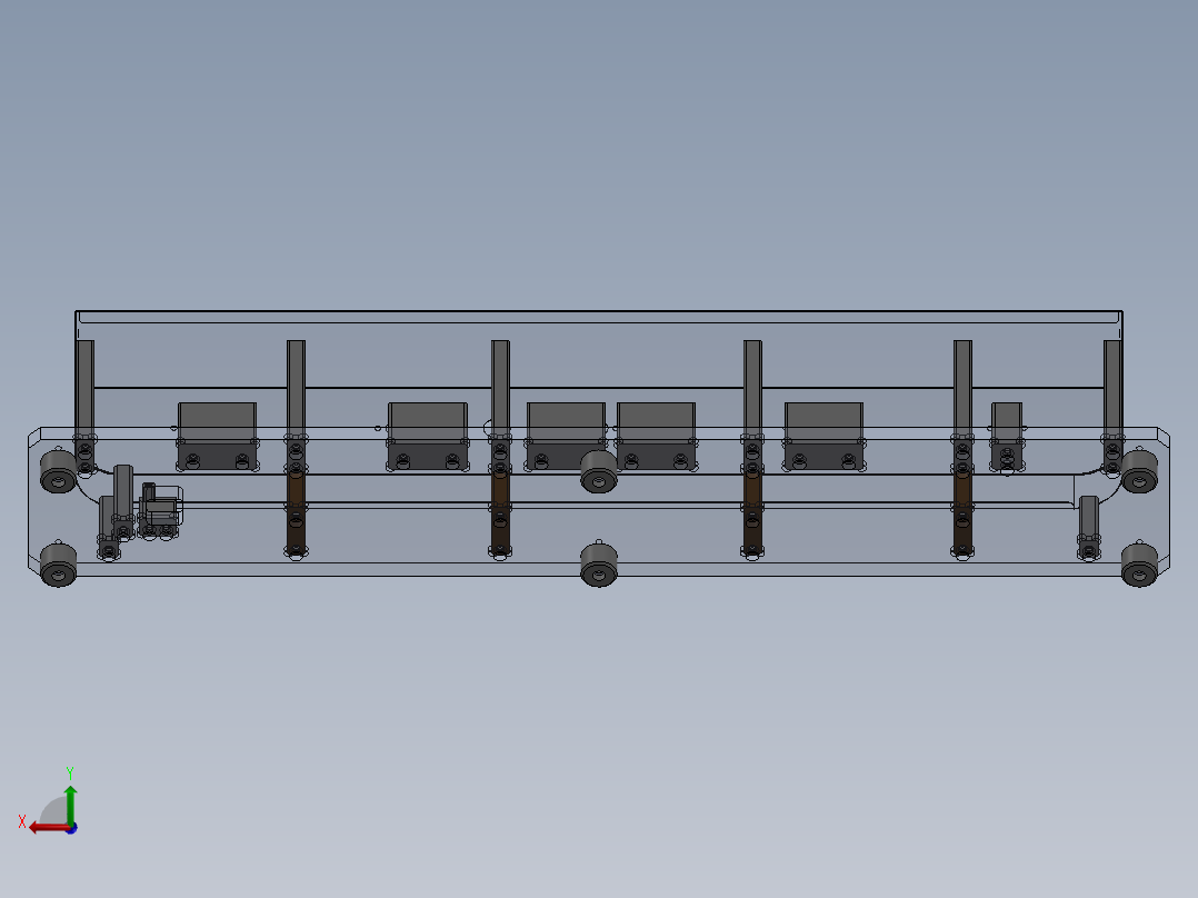 5B控制面板组件-装配夹具后视图