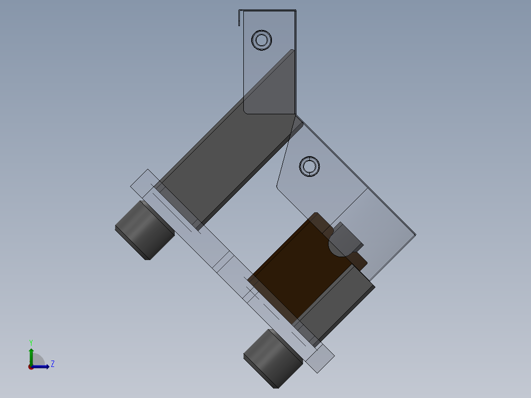 5B控制面板组件-装配夹具左视图