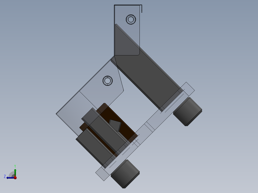 5B控制面板组件-装配夹具右视图