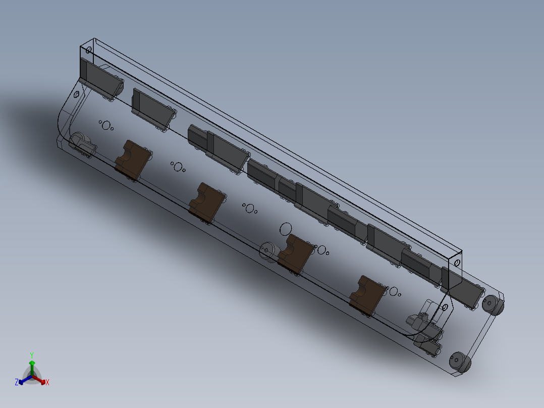 5B控制面板组件-装配夹具正等轴测图