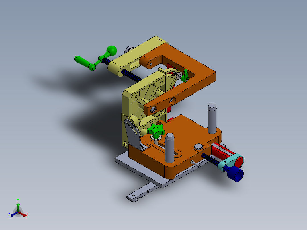 tenon jig榫头夹具（sw2018）主视图
