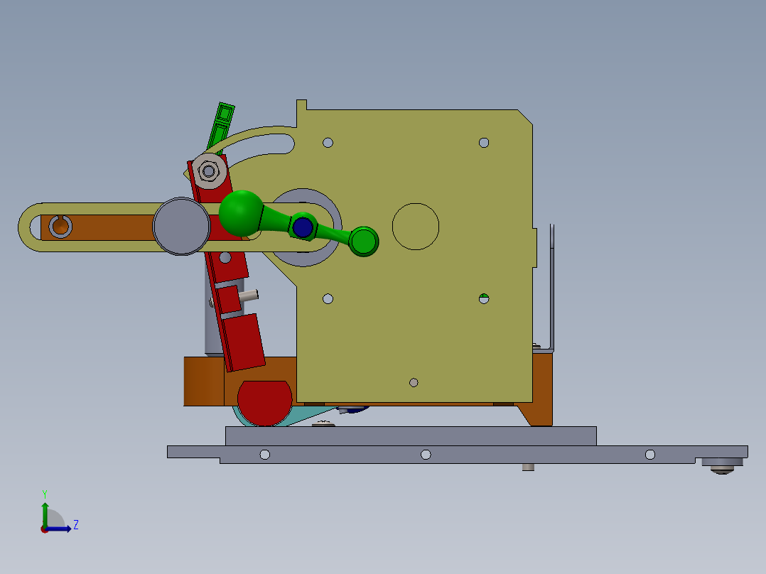 tenon jig榫头夹具（sw2018）左视图