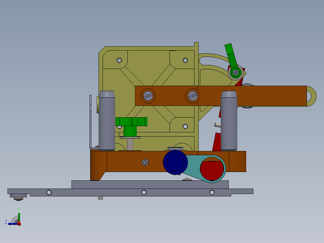 tenon jig榫头夹具（sw2018）右视图