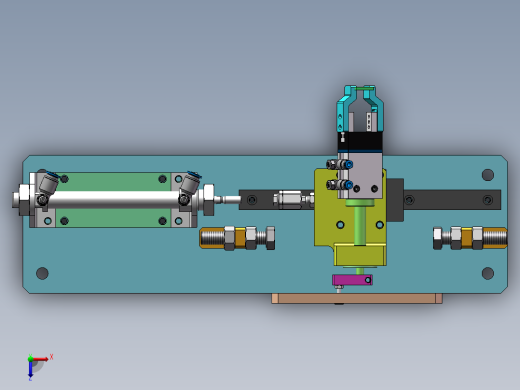 翻转夹手组装sw16可编辑俯视缩略图