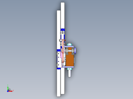 凸轮定位加移栽机械手3D图纸H678前视缩略图
