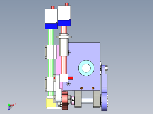 凸轮定位加移栽机械手3D图纸H678俯视缩略图