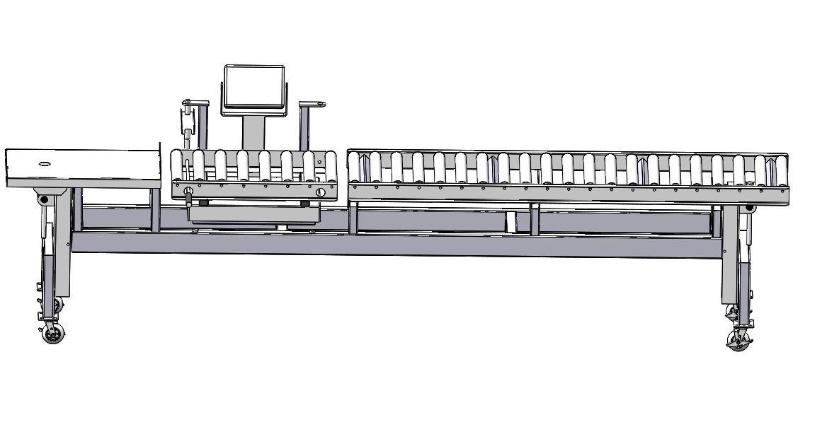 可调节滚筒检测生产线3D模型