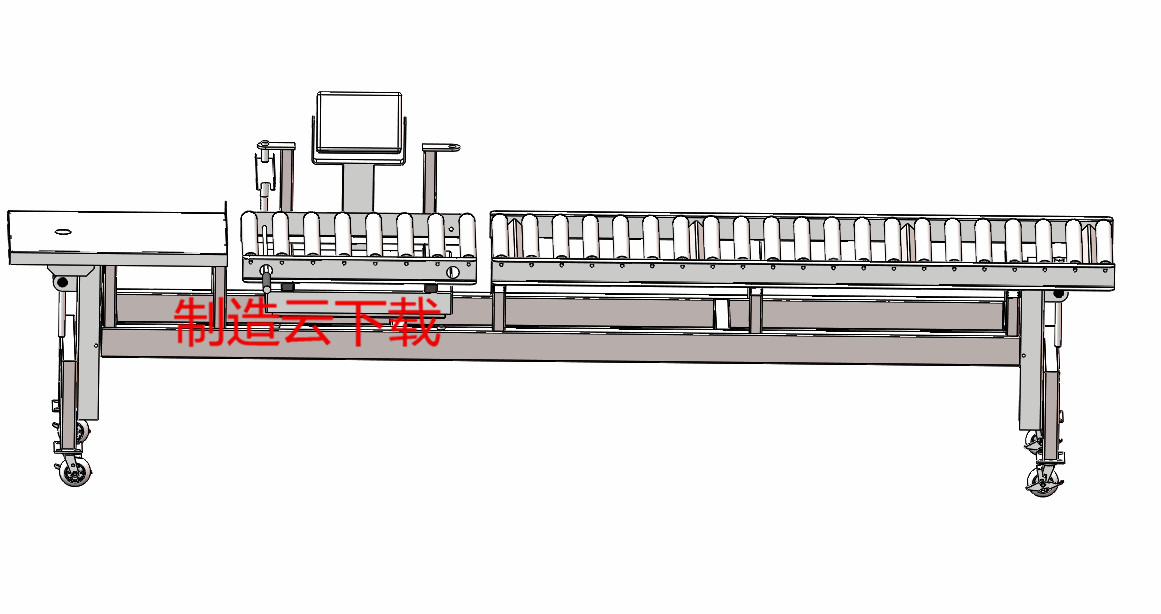 可调节滚筒检测生产线3D模型