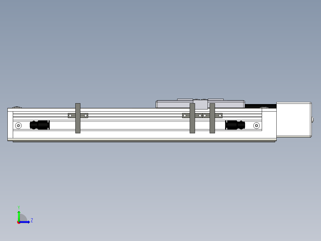 Toyo东佑达直线模组-ECH6-150-BL+煞車左视图