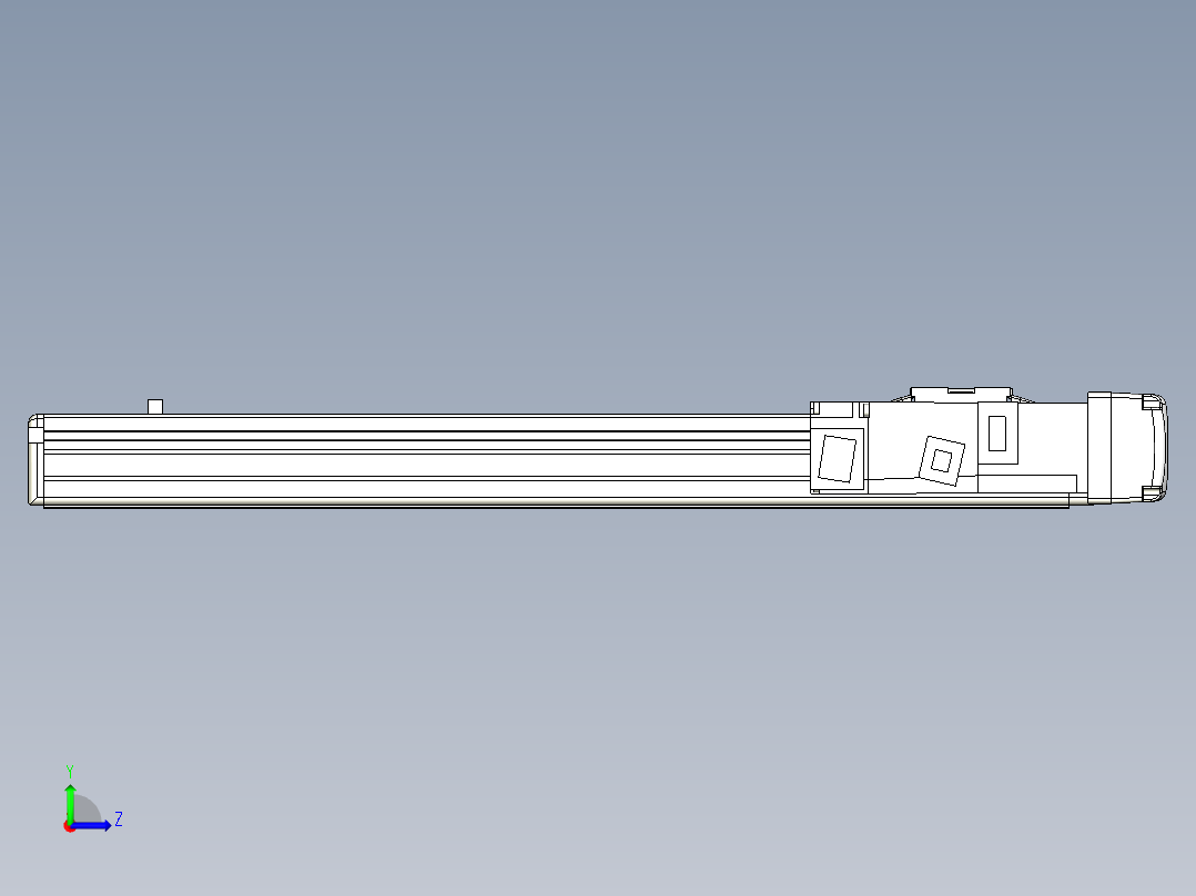 Toyo东佑达直线模组-ETH5M-BR-350-M10B左视图