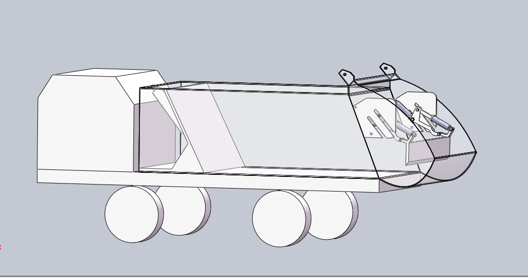 压缩式垃圾车结构设计与研究（毕业设计）