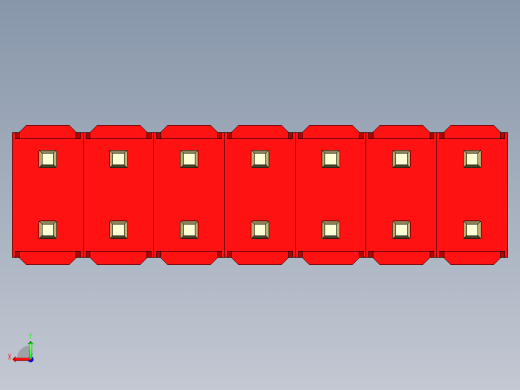 彩色公头100mil（2.54mm）系列-DS1021_red_2x07p_100mil_Type5_rev1.0后视缩略图