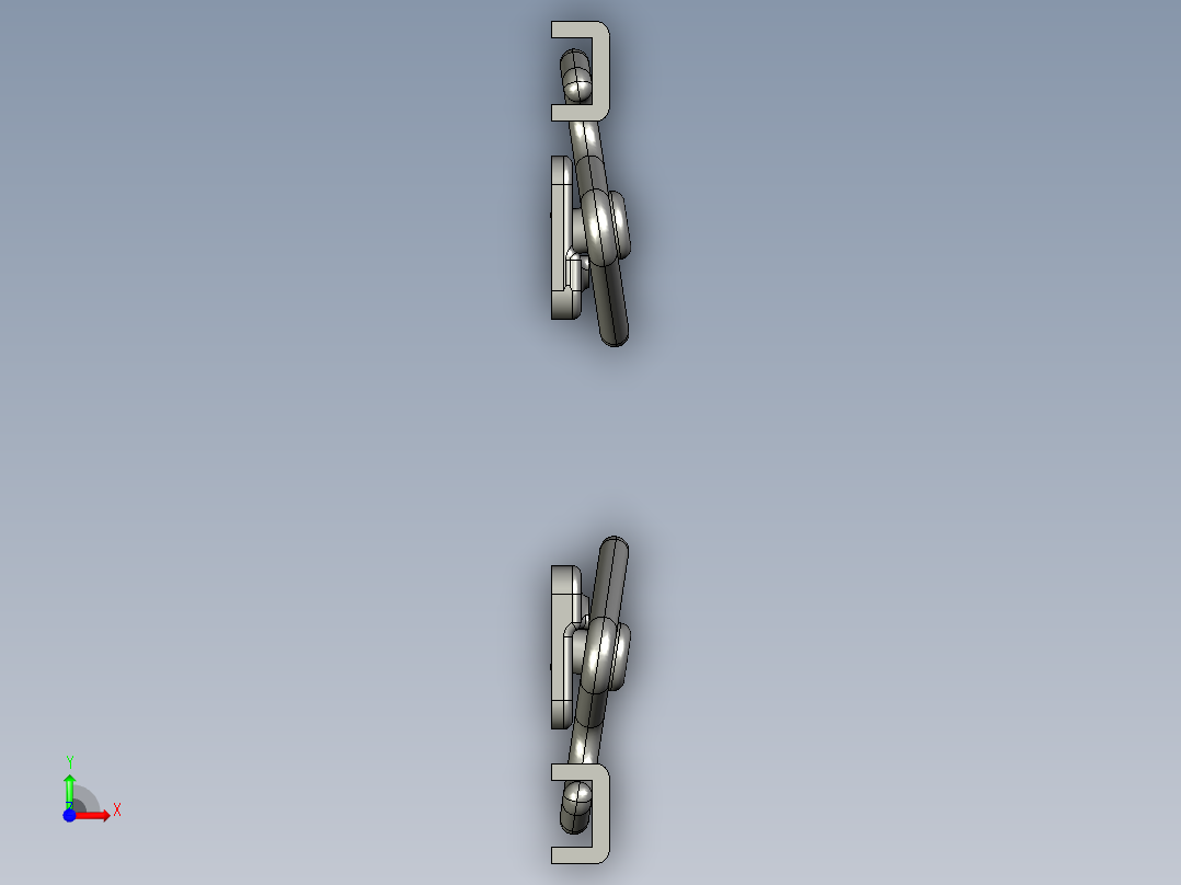 关闭拖车门把手前视图