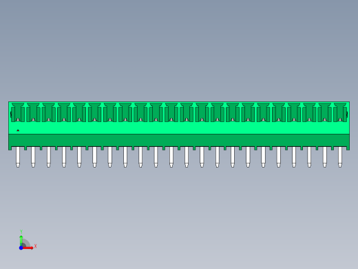 DEGSON 15EDG 系列 3.5mm 插拔式接线端子 FullPack-15EDGLC-3.5-22P-14-00AH前视缩略图