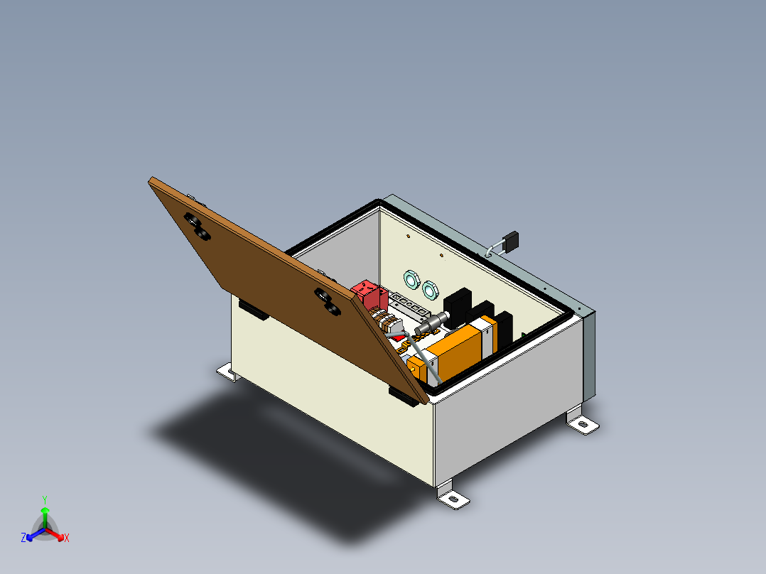 三天线口光电箱