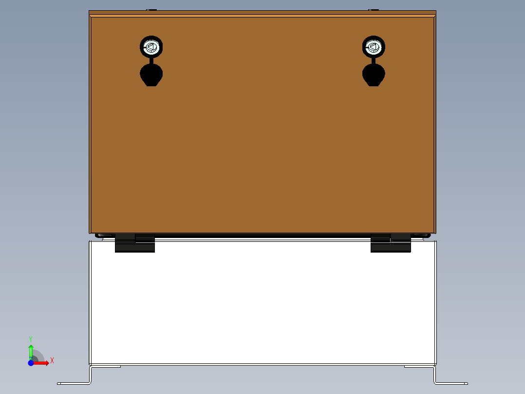 三天线口光电箱前视图