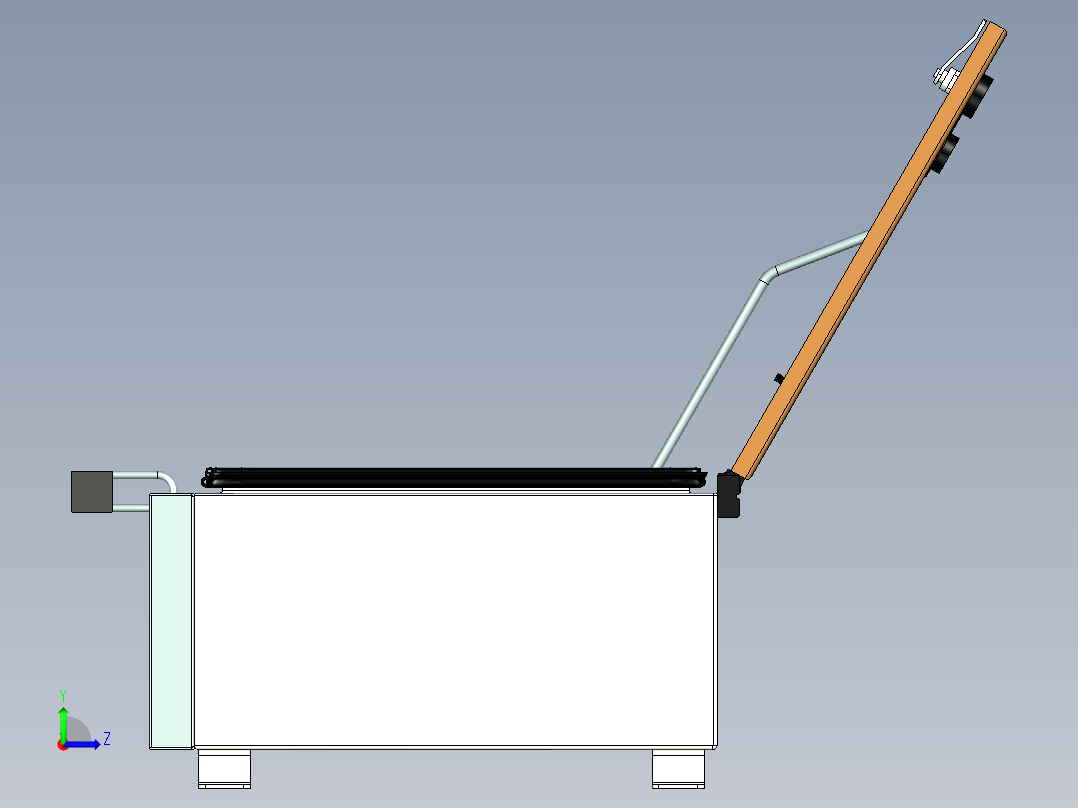 三天线口光电箱左视图