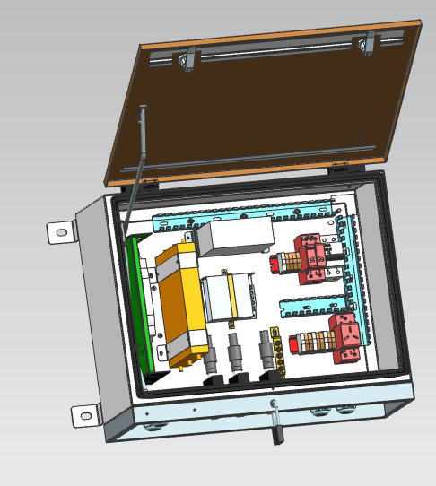 三天线口光电箱