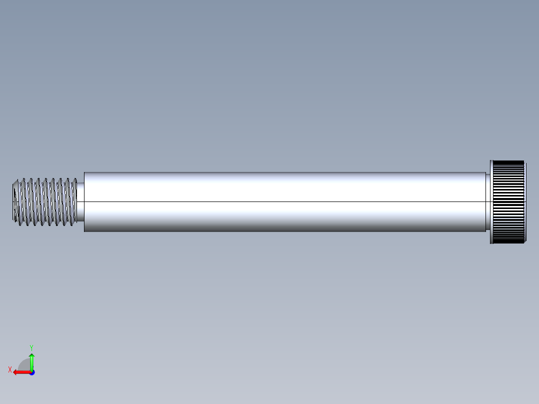 内六角螺螺栓-SB 0.500-13 x4.25后视图