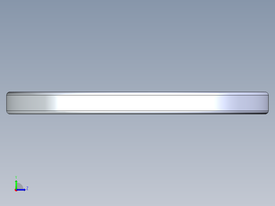 SAE平垫圈-FLAT WASHER SAE 0.5625.STEP左视图