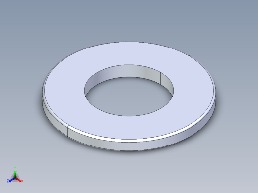 SAE平垫圈-FLAT WASHER SAE 0.5625.STEP正等轴测缩略图
