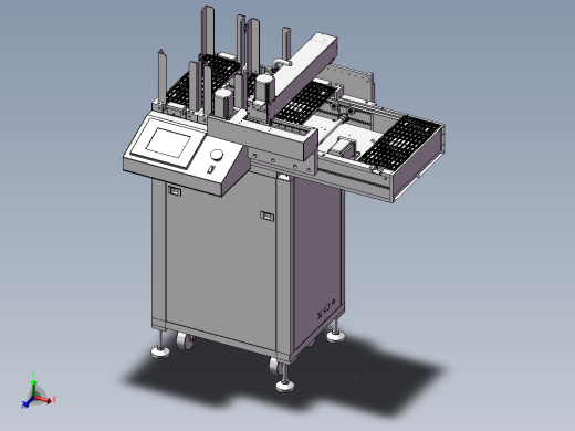 崔盘检测摆盘机3D模型