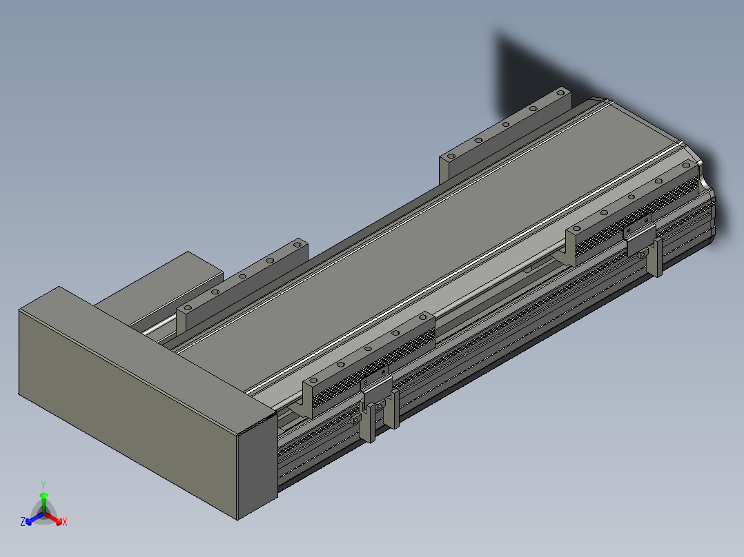 直线模组LHA170-S300-R设计图纸主视图