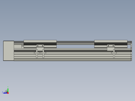 直线模组LHA170-S300-R设计图纸右视缩略图