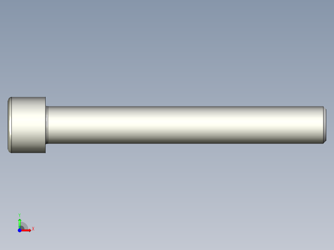 螺钉-DIN_912-M24x180.stp前视图