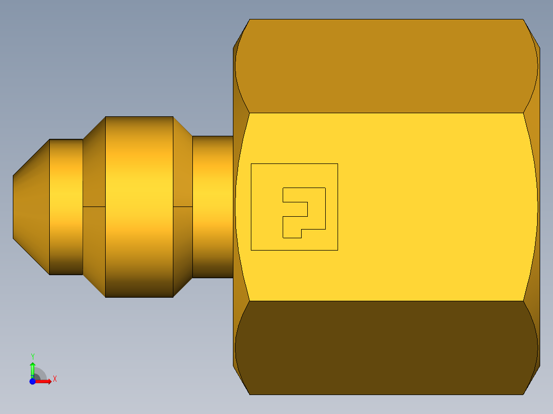 扩口式工业通用硬管接头Female Connector 46F-2-2前视图