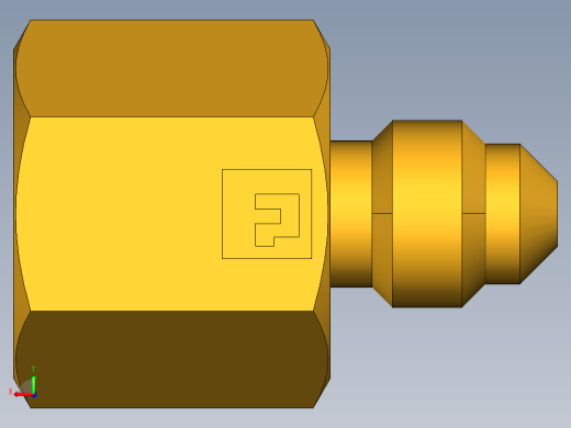 扩口式工业通用硬管接头Female Connector 46F-2-2后视缩略图