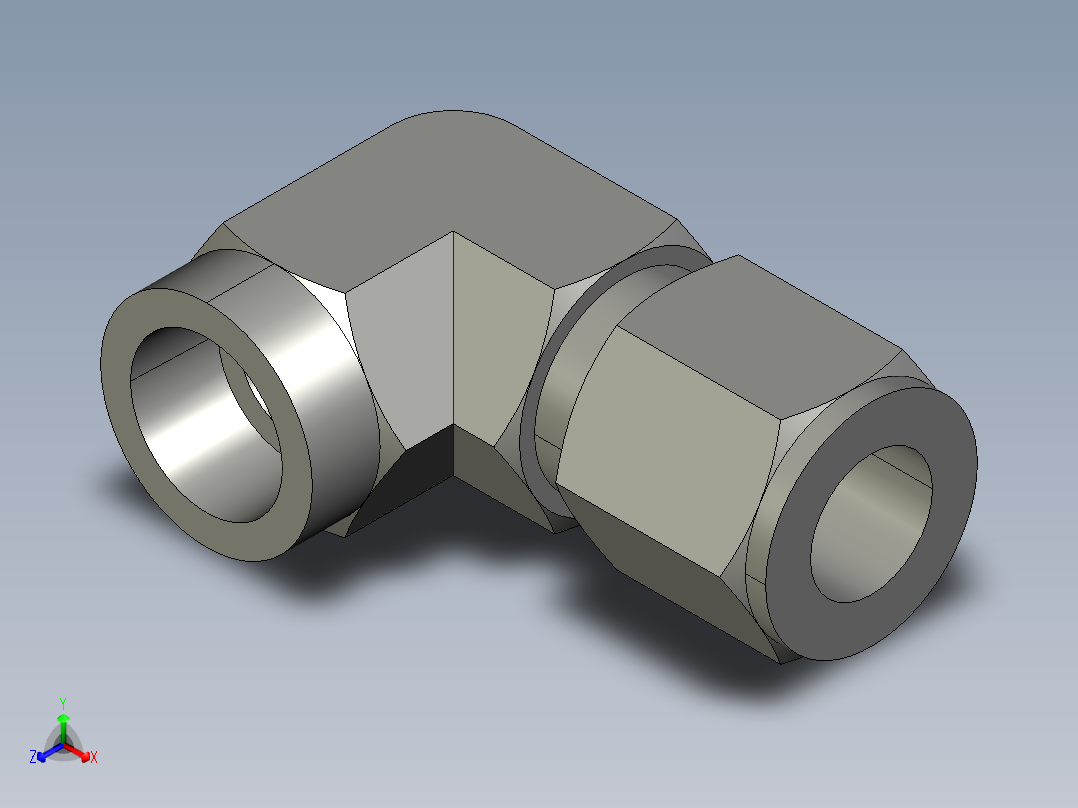 卡套式工业通用硬管接头8_dbu-s主视图