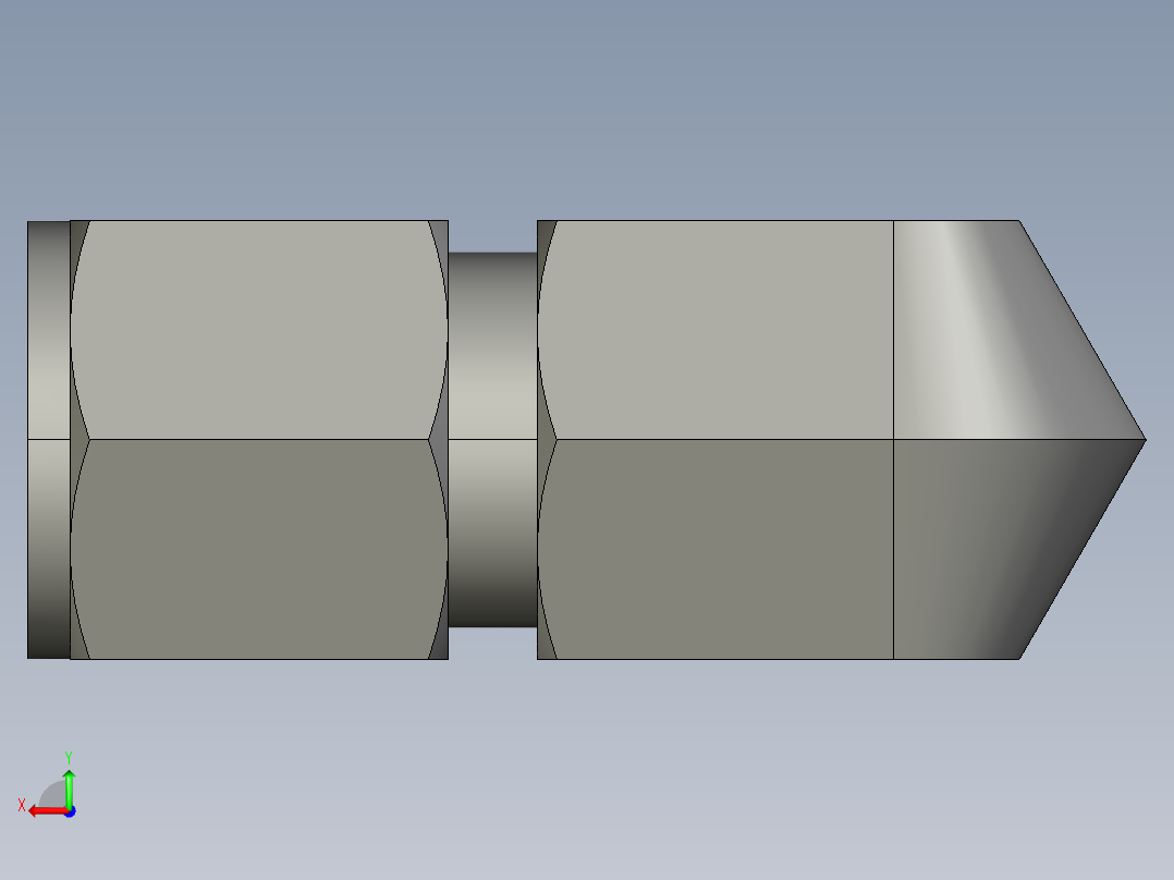 卡套式工业通用硬管接头8_dbu-s后视图