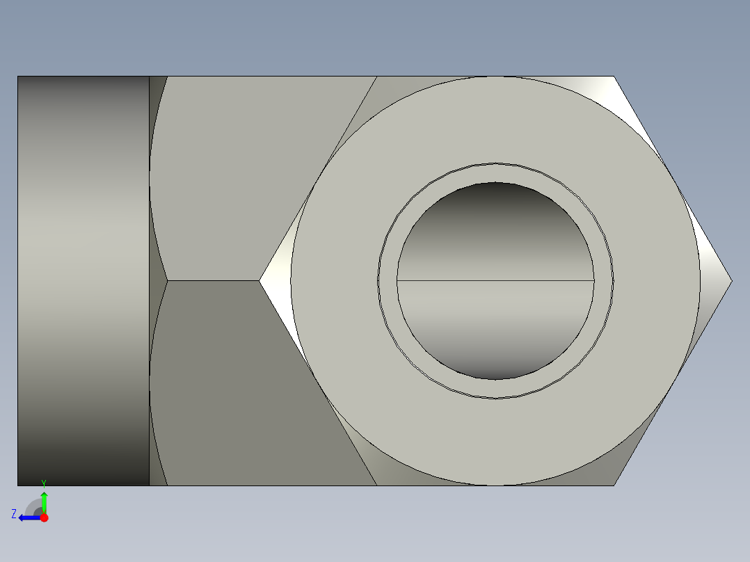 卡套式工业通用硬管接头8_dbu-s右视图