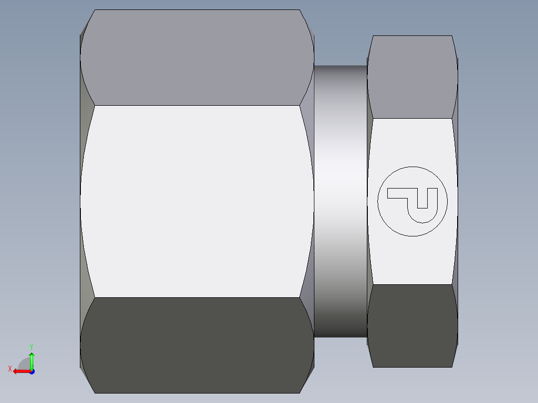 卡套式工业通用硬管接头EO_Blanking_plug_for_tube_ends_ROV12ZL71后视图