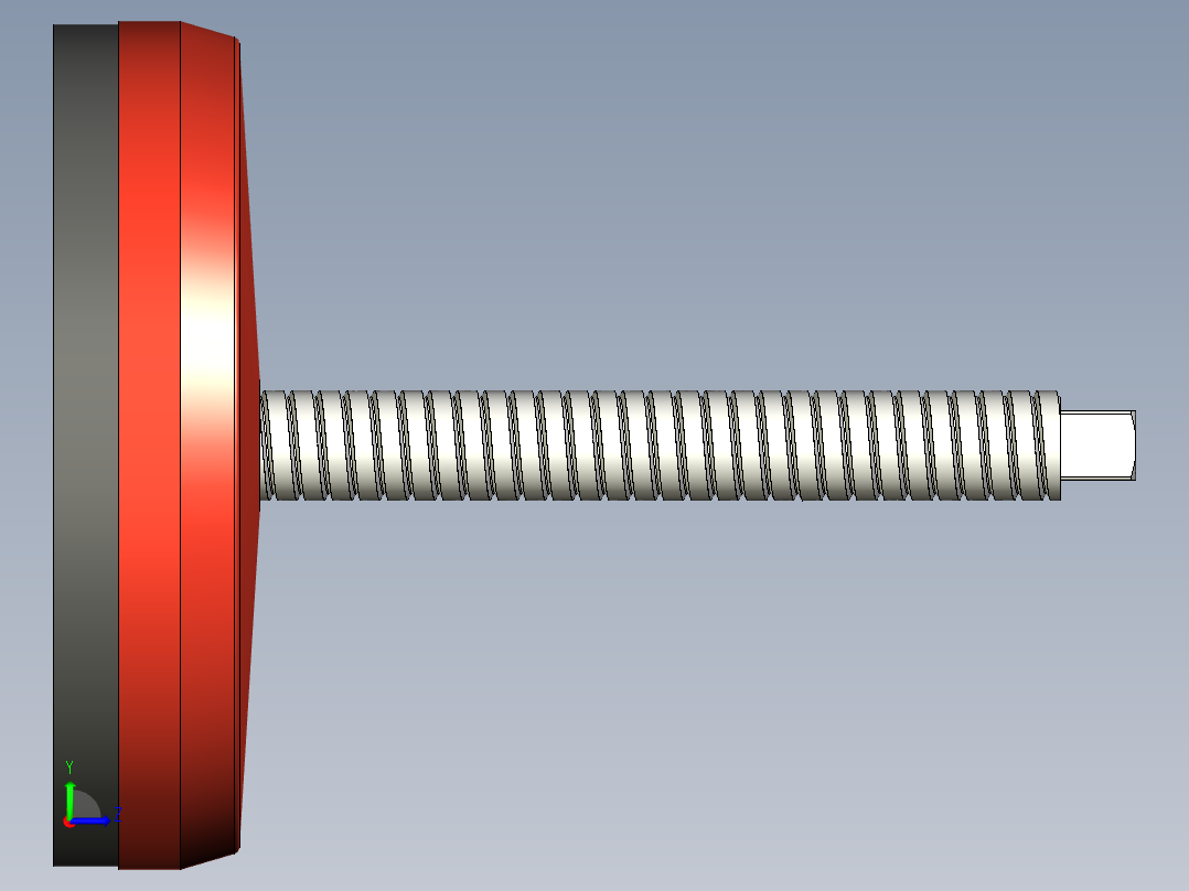 固定腳座406-3D多系列多零件图纸模型左视图