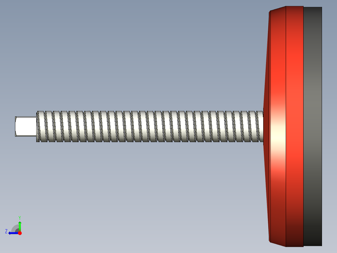 固定腳座406-3D多系列多零件图纸模型右视图
