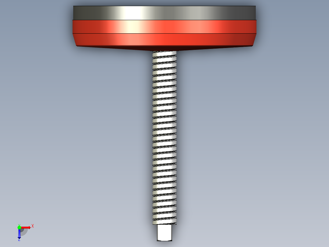 固定腳座406-3D多系列多零件图纸模型俯视图