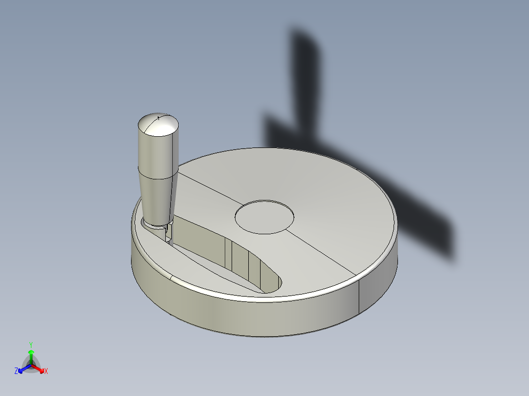 塑膠手輪VDS+IR-3D多系列多零件图纸模型主视图