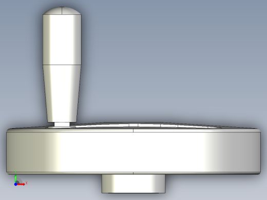 塑膠手輪VDS+IR-3D多系列多零件图纸模型前视缩略图