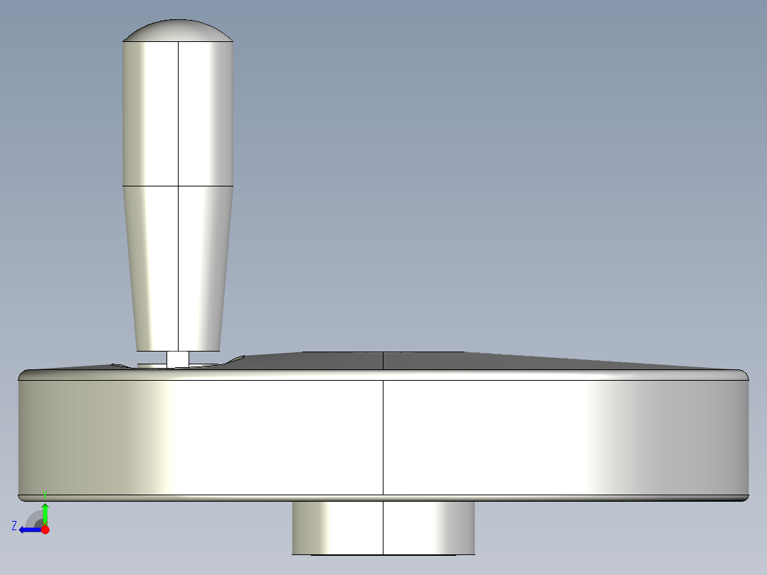 塑膠手輪VDS+IR-3D多系列多零件图纸模型右视图