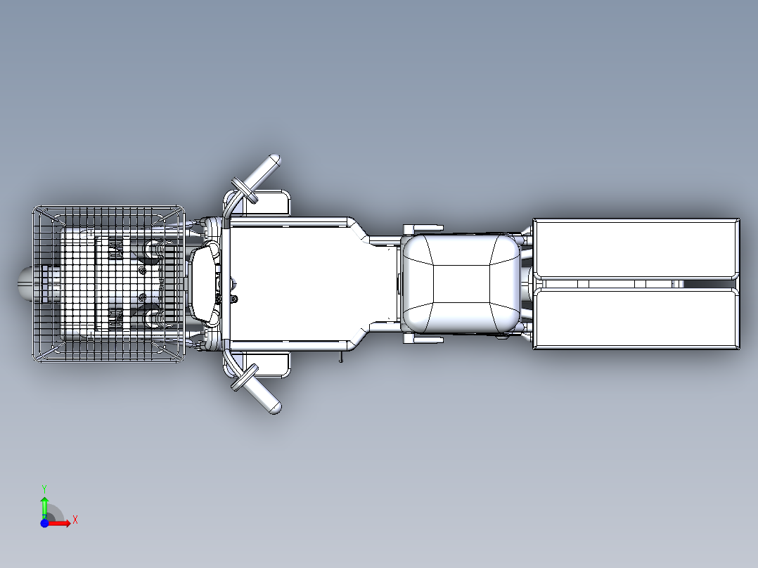 载重电动车前视图