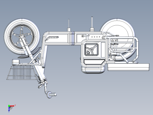 载重电动车俯视缩略图