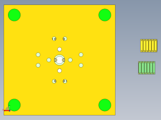电池PC板模具后视缩略图