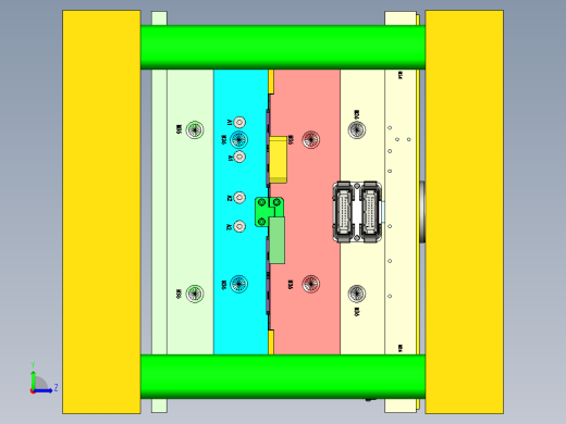 电池PC板模具左视缩略图