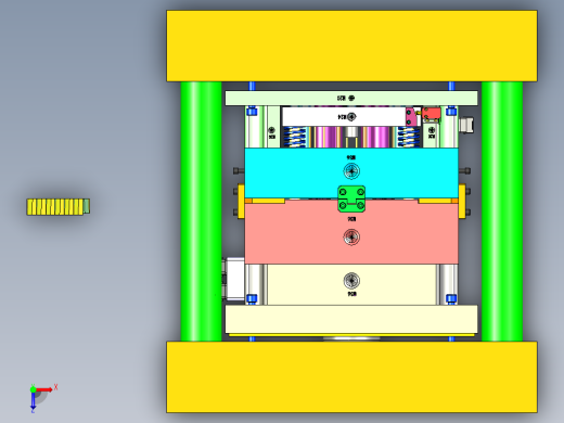 电池PC板模具俯视缩略图