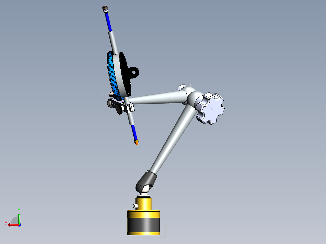 指示器磁性底座后视图