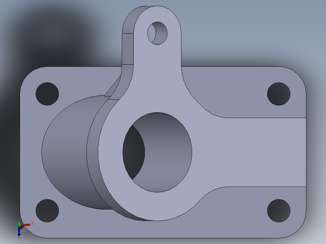 机械零件图15俯视图