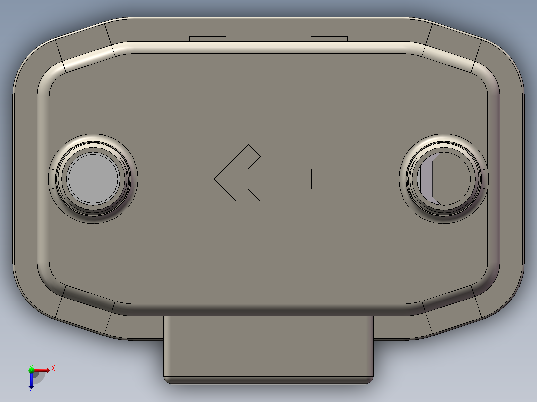 数显燃气流量表俯视图