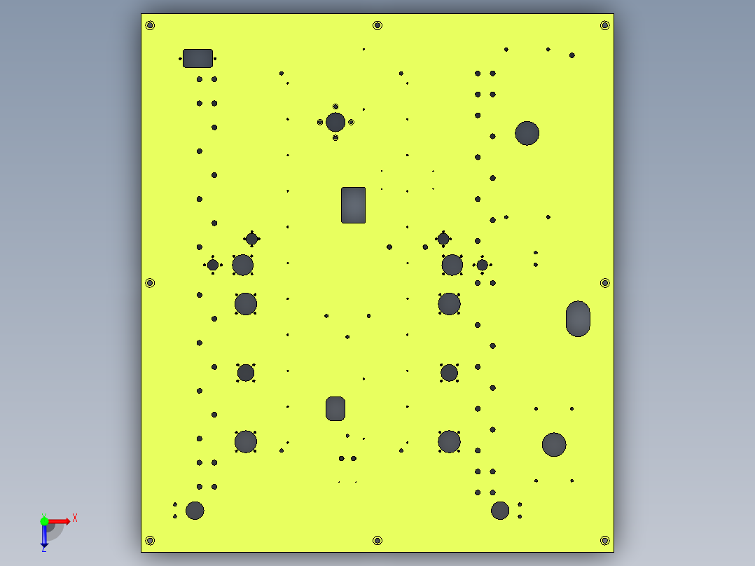 自动沾银机 ug1953俯视图